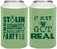 Personalized Bachelorette Can Coolers - Just Got Real | 60141