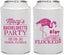 Personalized Bachelorette Can Coolers - Lets Get Flocked Up | 60143