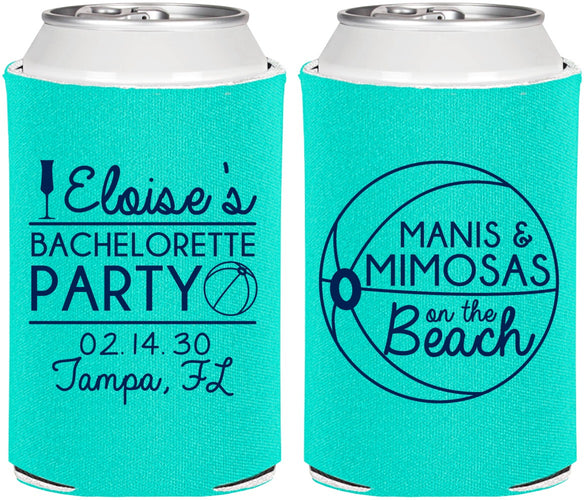 Personalized Bachelorette Can Coolers - Manis Mimosas | 60149