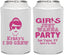 Personalized Bachelorette Can Coolers - Girls Just Wanna Party | 60158