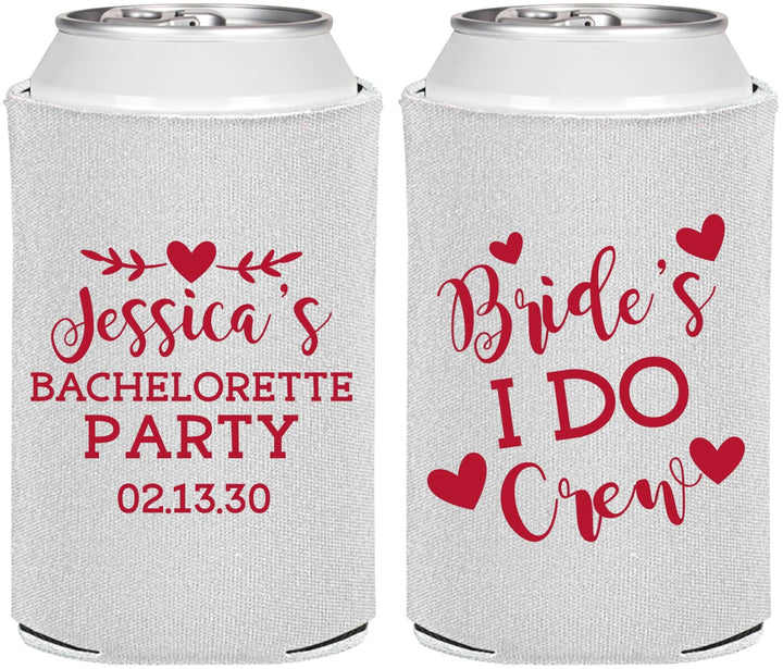 Personalized Bachelorette Can Coolers - Brides I Do Crew | 60159
