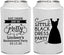 Personalized Bachelorette Can Coolers - Little Black Dress | 60164