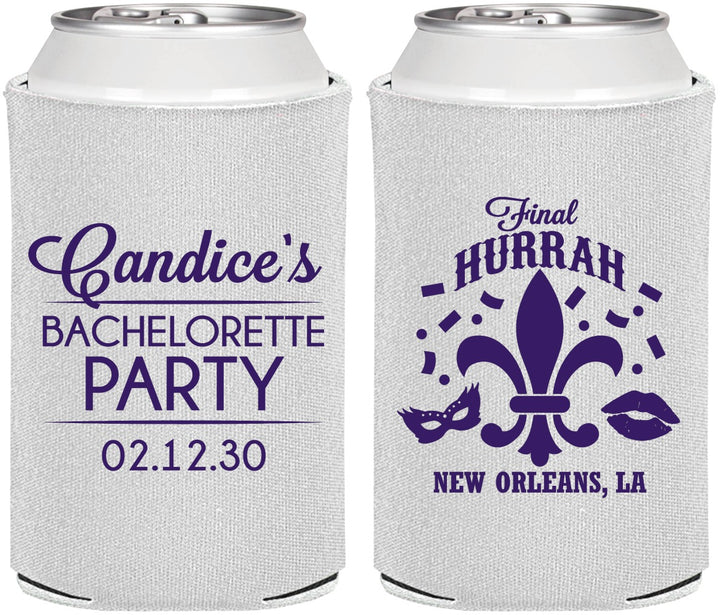 Personalized Bachelorette Can Coolers - New Orleans | 60166