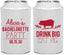 Personalized Bachelorette Can Coolers - Drink Big Eat Pig | 60169