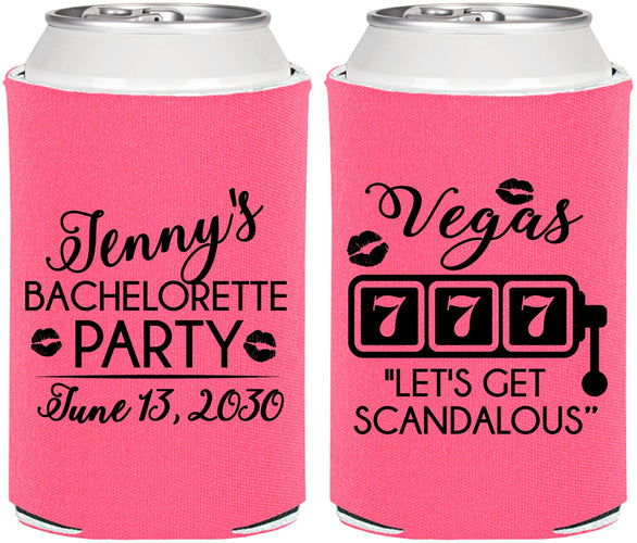 Personalized Bachelorette Can Coolers - Las Vegas | 60170