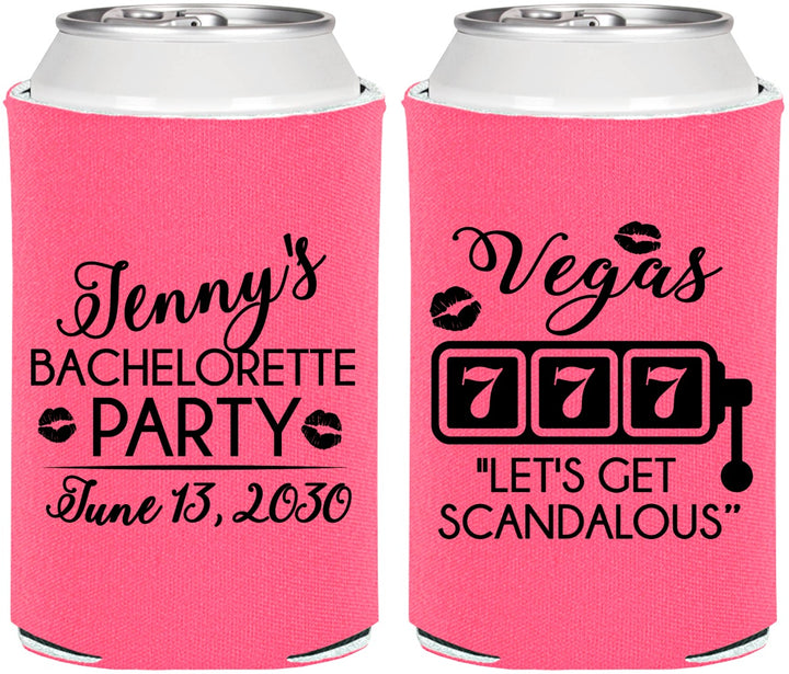 Personalized Bachelorette Can Coolers - Las Vegas | 60170