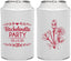 Personalized Bachelorette Can Coolers - Flowers | 60174