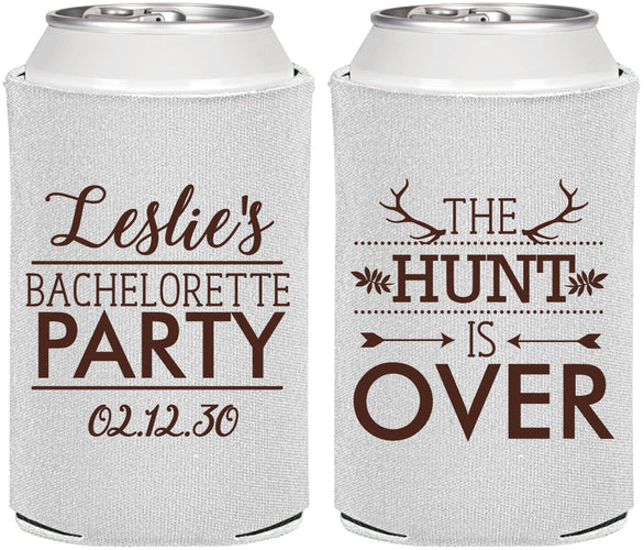 Personalized Bachelorette Can Coolers - The Hunt Is Over | 60184