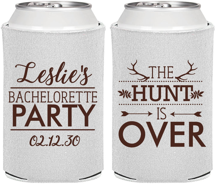 Personalized Bachelorette Can Coolers - The Hunt Is Over | 60184