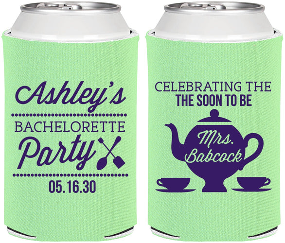 Personalized Bachelorette Can Coolers - Teapot | 60189