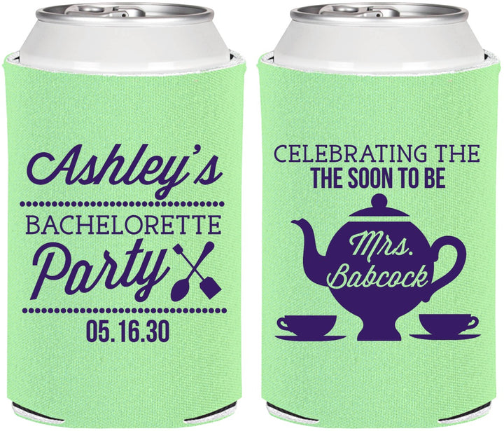 Personalized Bachelorette Can Coolers - Teapot | 60189