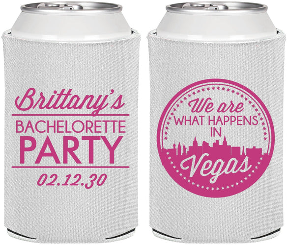 Personalized Bachelorette Can Coolers - Las Vegas | 60190