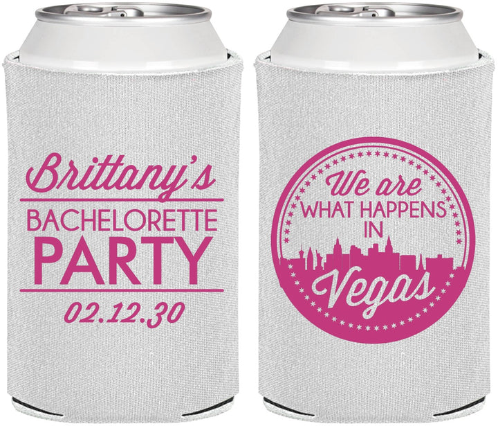 Personalized Bachelorette Can Coolers - Las Vegas | 60190