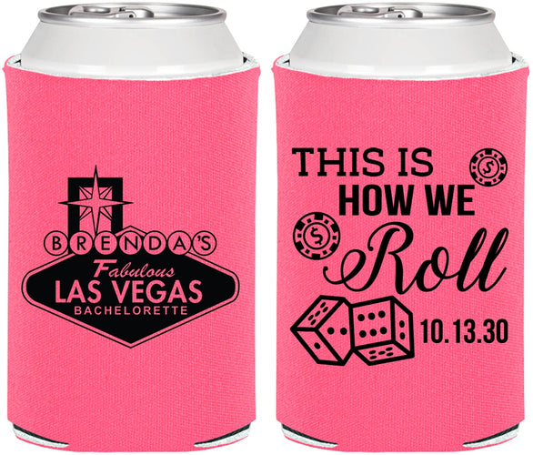 Personalized Bachelorette Can Coolers - Las Vegas | 60191