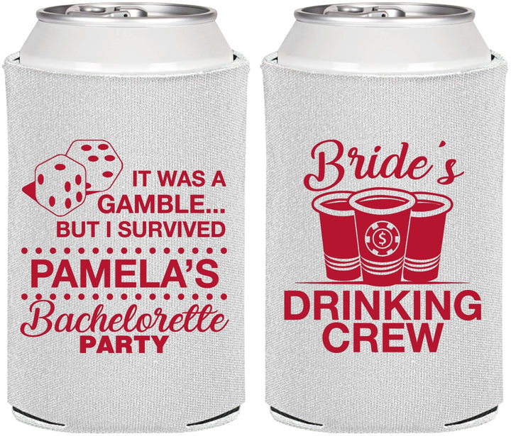 Personalized Bachelorette Can Coolers - Las Vegas | 60194
