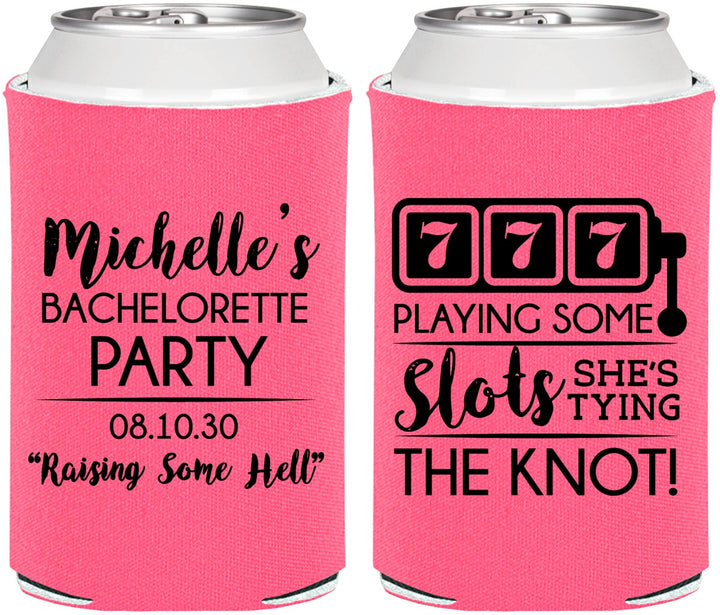 Personalized Bachelorette Can Coolers - Las Vegas | 60195