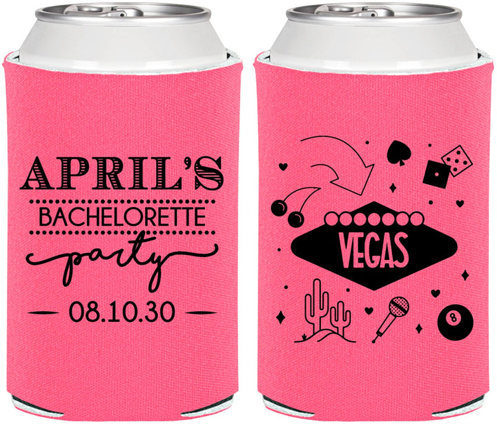 Personalized Bachelorette Can Coolers - Las Vegas | 60198