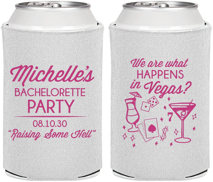 Personalized Bachelorette Can Coolers - Las Vegas | 60199