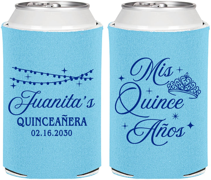 Personalized Quinceanera Can Coolers - Mis Quince Anos | 70001