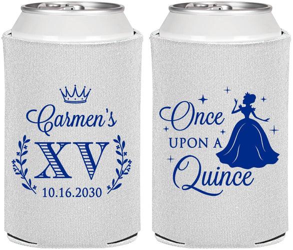 Personalized Quinceanera Can Coolers - Once Upon A Quince | 70011