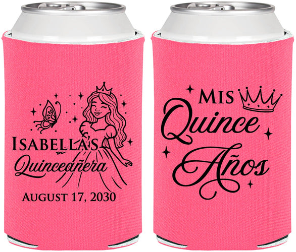 Personalized Quinceanera Can Coolers - Mis Quince Anos | 70012