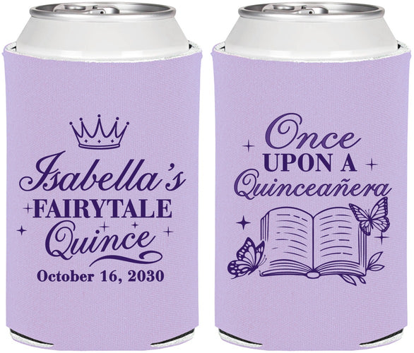 Personalized Quinceanera Can Coolers - Once Upon A Quince | 70013