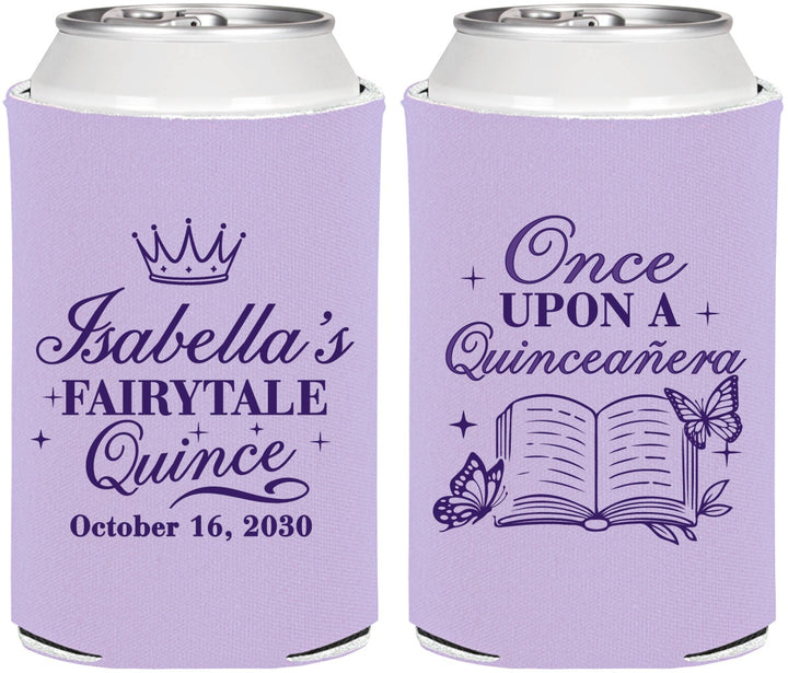 Personalized Quinceanera Can Coolers - Once Upon A Quince | 70013