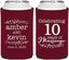 Personalized Anniversary Can Coolers - 10 Years Of Marriage | 80000
