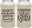 Personalized Anniversary Can Coolers - Cheers To 35 Years | 80004