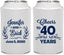 Personalized Anniversary Can Coolers - Cheers To 40 Years | 80005