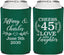 Personalized Anniversary Can Coolers - Cheers To 45 Years | 80006