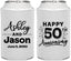 Personalized Anniversary Can Coolers - 50th Wedding | 80007