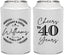 Personalized Anniversary Can Coolers - Cheers To 40 Years | 80015