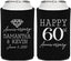 Personalized Anniversary Can Coolers - 60th Wedding | 80019