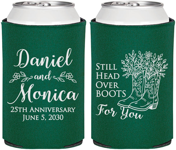 Personalized Anniversary Can Coolers - 25th Wedding | 80022