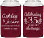 Personalized Anniversary Can Coolers - 35 Years Of Marriage | 80024