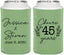 Personalized Anniversary Can Coolers - Cheers To 45 Years | 80026