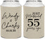 Personalized Anniversary Can Coolers - Just Married 55 Years Ago | 80028