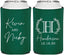 Personalized Wedding Can Coolers - Monogram | 805