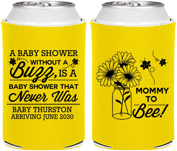 Personalized Baby Shower Can Coolers - Mommy To Bee | 90016