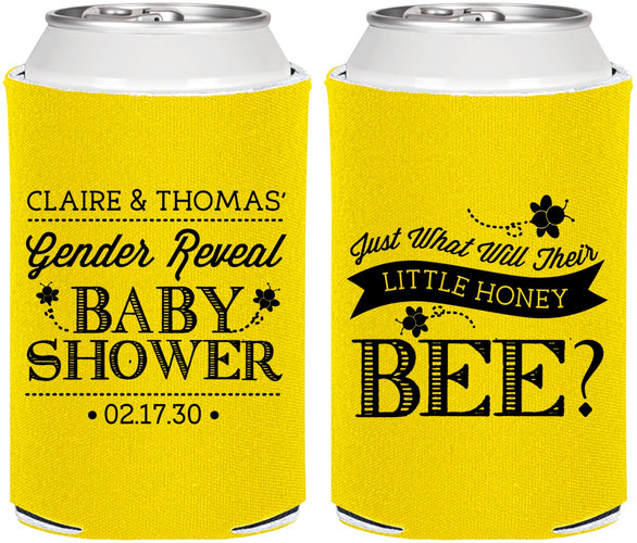 Personalized Baby Shower Can Coolers - Little Honey Bee | 90018
