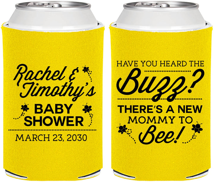 Personalized Baby Shower Can Coolers - Mommy To Bee | 90019