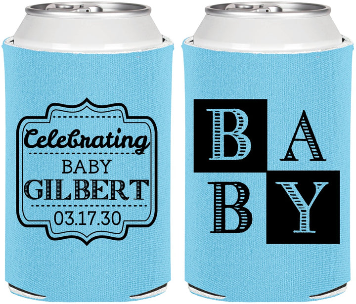 Personalized Baby Shower Can Coolers - Celebrating | 90029
