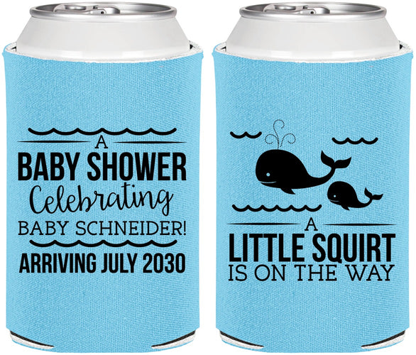 Personalized Baby Shower Can Coolers - Mermaid On Her Way | 90044