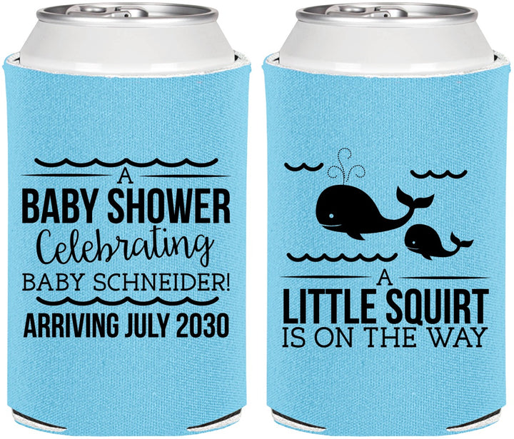 Personalized Baby Shower Can Coolers - Mermaid On Her Way | 90044