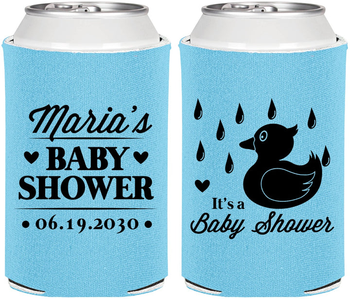 Personalized Baby Shower Can Coolers - Duckling | 90047