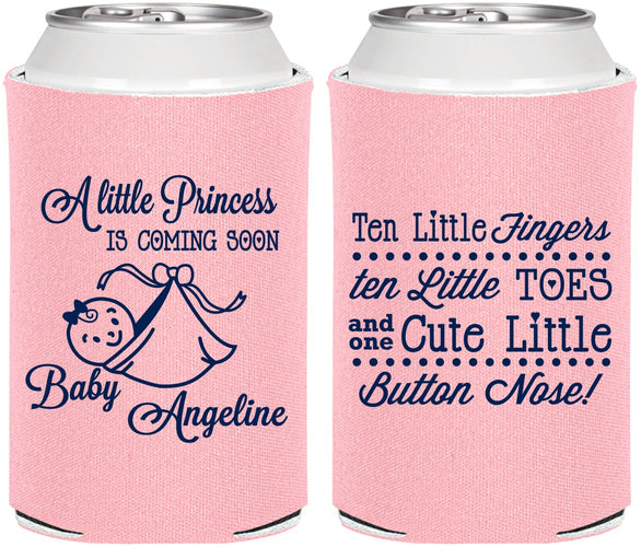 Personalized Baby Shower Can Coolers - Little Princess | 90066