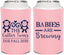 Personalized Baby Shower Can Coolers - Twins Baby Monkeys | 90068
