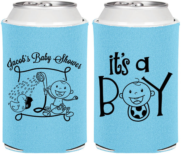 Personalized Baby Shower Can Coolers - It’s A Boy | 90076