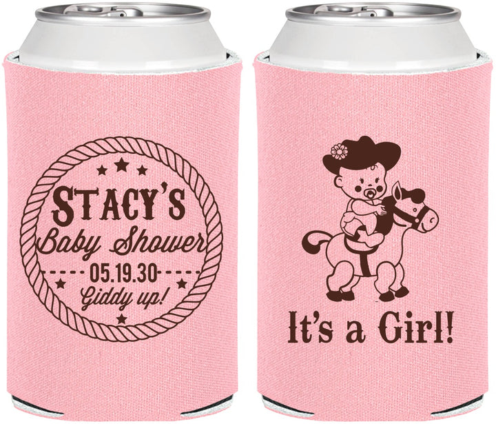 Personalized Baby Shower Can Coolers - Horse It’s A Girl | 90077